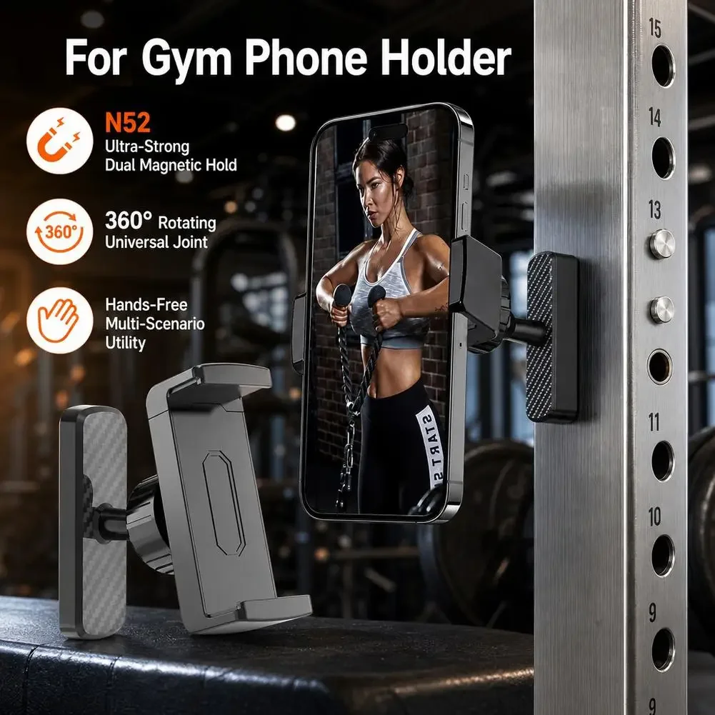 자석식 헬스장 휴대폰 거치대 360 °   다용도 회전 - Car Phone Holder 리뷰 및 가격
