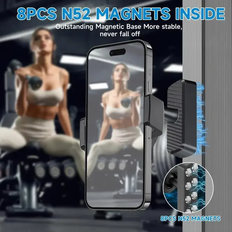 자석식 헬스장 휴대폰 거치대 360 °   다용도 회전 - Car Phone Holder 리뷰 및 가격