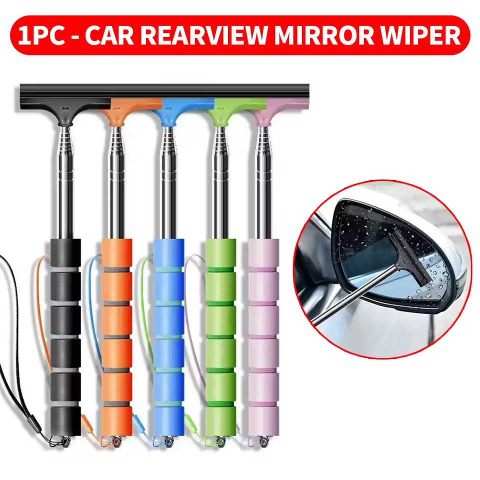 백미러 윈드스크린 와이퍼 접이식 휴대용 고무 스퀴지 청 - Car Wiper 리뷰 및 가격