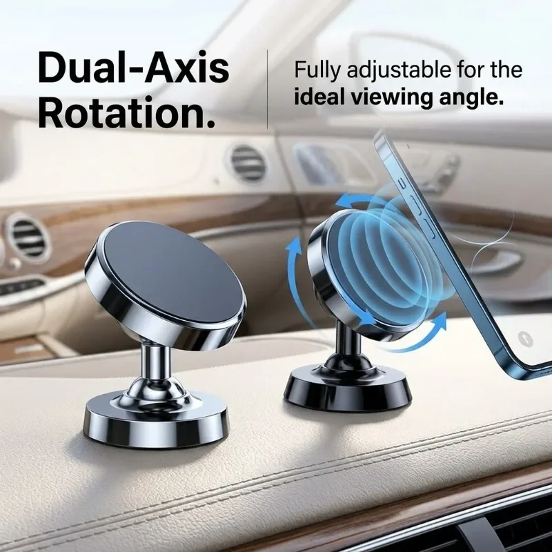 금속 재질의 자석 휴대폰 거치대, 미니 사이즈의 둥근  - Car Phone Holder 리뷰 및 가격