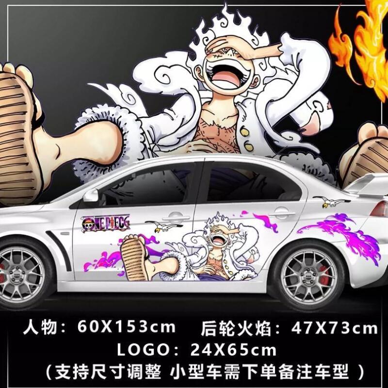 원피스 스티커 자동차 바디 장식 자동차 필름 스티커 몽 - Car Accessories Japanese 리뷰 및 가격